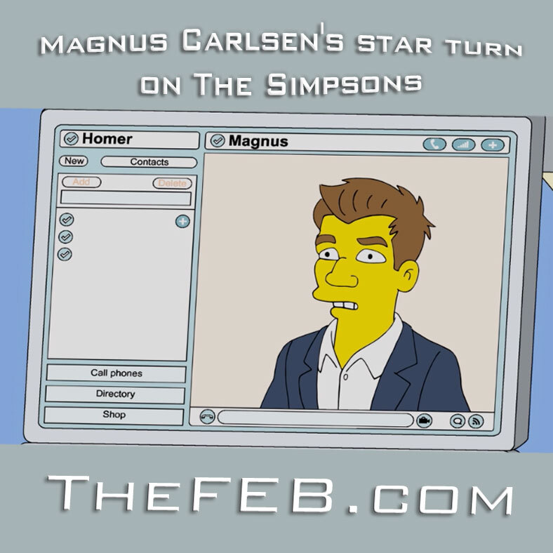 Magnus Carlsen's star turn on The Simpsons